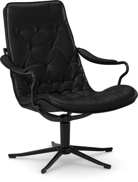 Moore - Fåtölj låg rygg - Svart