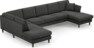 Eden - 3-sits soffa med divan vänster och schäslong höger - Grå