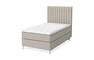 Dream Delux - Kontinentalsäng, enkelsäng med bäddmadrass Sleep Delux vit - Beige