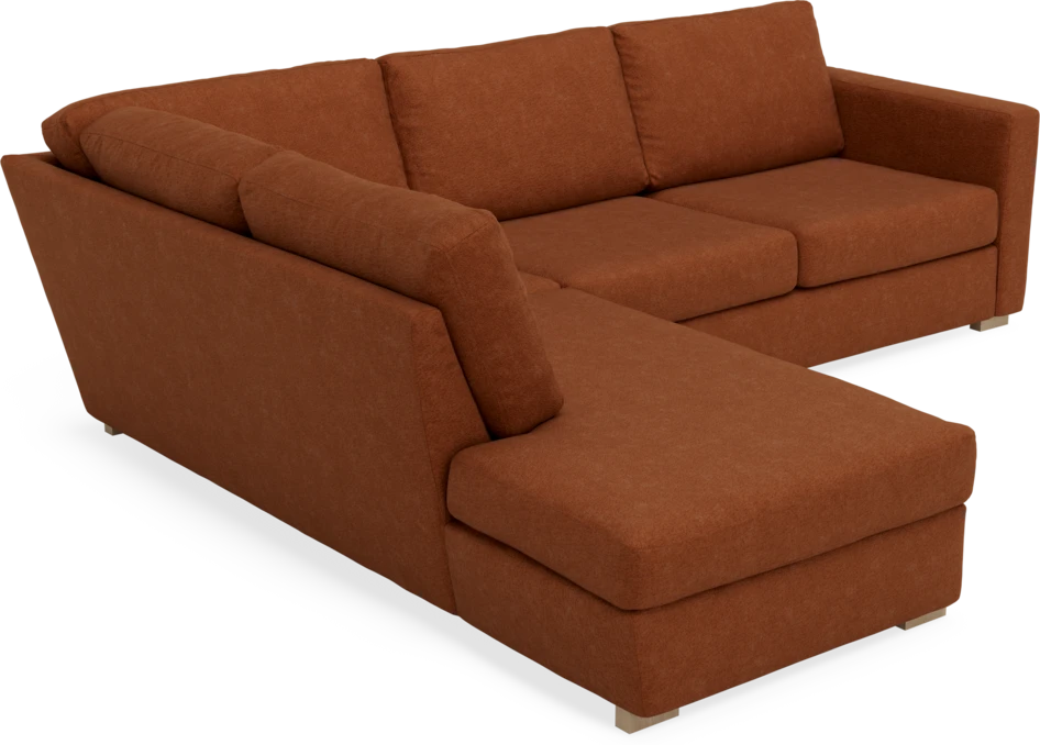 Friday - 2,5-sits soffa med divan vänster - Orange