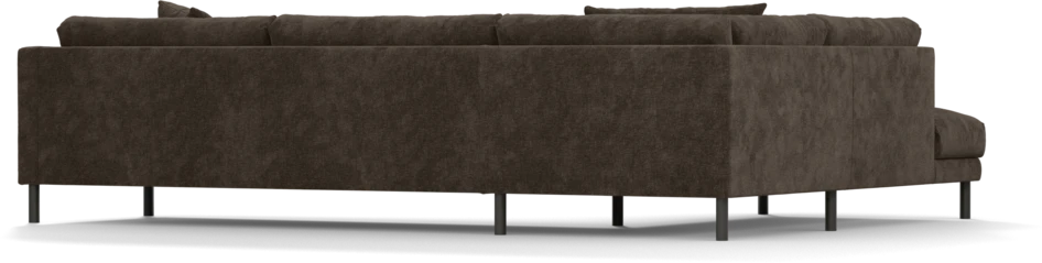 Harper - 3-sits soffa med divan vänster - Brun