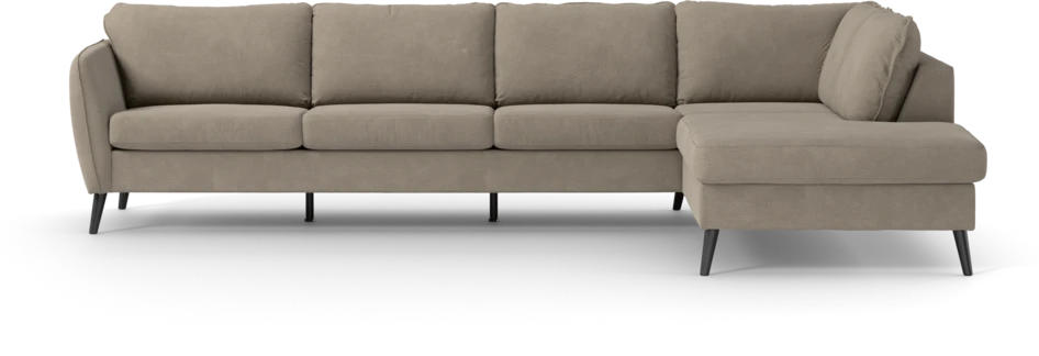 County - 3-sits soffa med divan höger - Beige