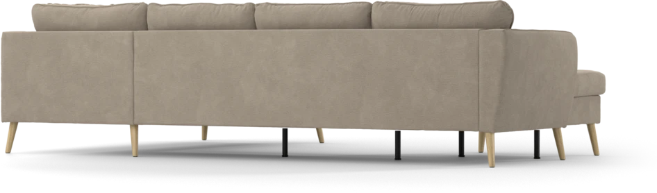 County - 3-sits soffa med schäslong vänster och divan höger - Beige