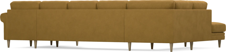 Eden - 3-sits soffa med divan vänster och schäslong höger - Gul