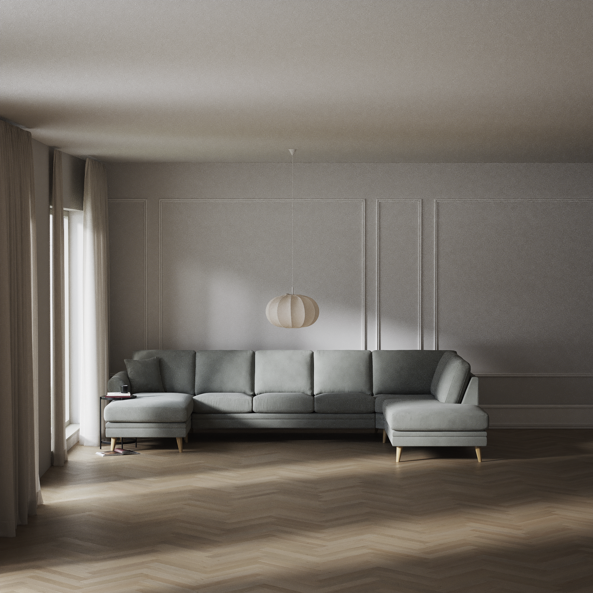 Eden - 3-sits soffa med schäslong vänster och divan höger - inspiration