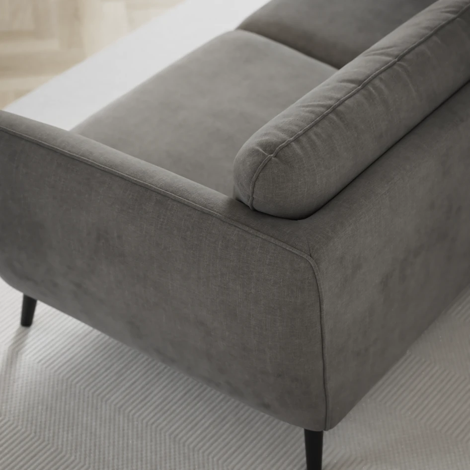 Madison - 2-sits soffa med schäslong vänster och divan höger - Grå