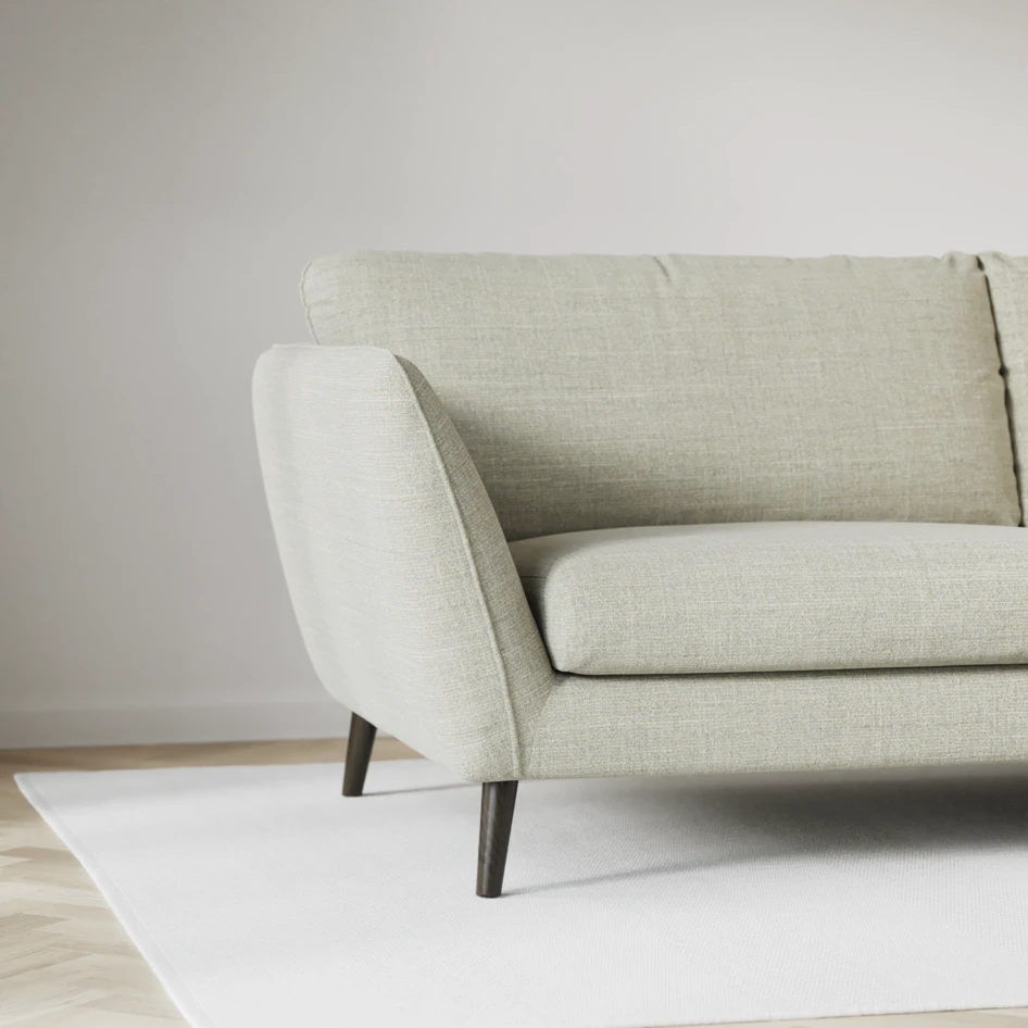 Madison Lux - 3-sits soffa med schäslong vänster - Grön