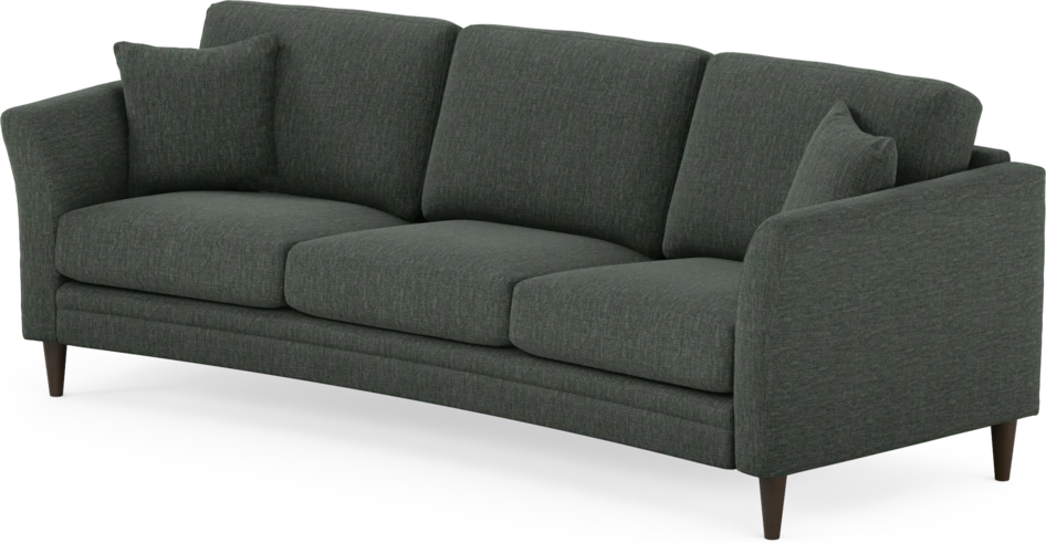 Eden - 3-sits soffa svängd - Grön