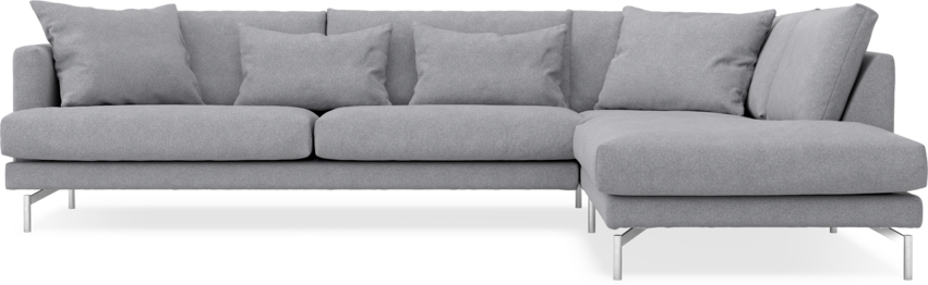 Harper - 3-sits soffa med divan höger - Grå