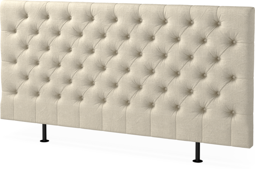 Cape pikerad - Sänggavel låg, , 90-210 cm - Beige