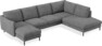 Madison Lux - 2-sits soffa med schäslong vänster och divan höger - Vit
