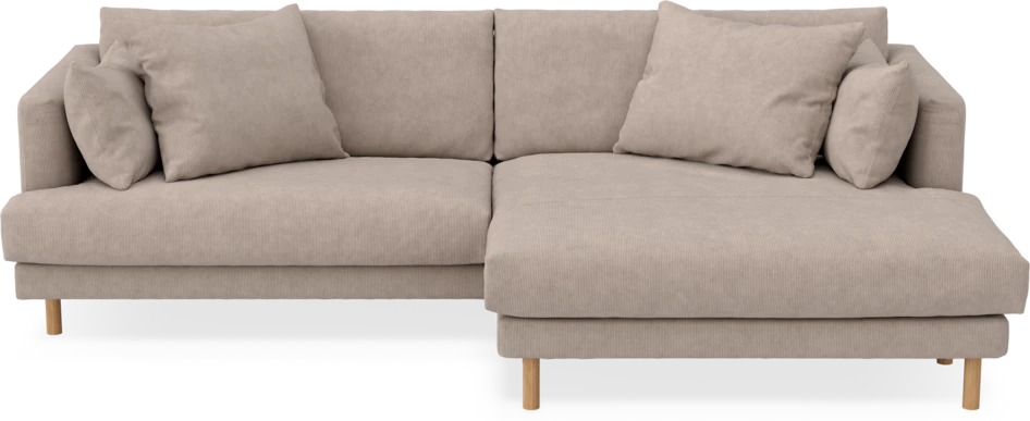 Harper - 4-sits med schäslong XL höger - Beige