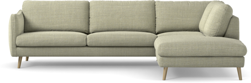 Madison Lux - 3-sits soffa med divan höger - Grön