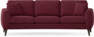 Eden - 3-sits soffa svängd - Röd