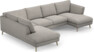 Madison Lux - 2-sits soffa med divan vänster och schäslong höger - Grå