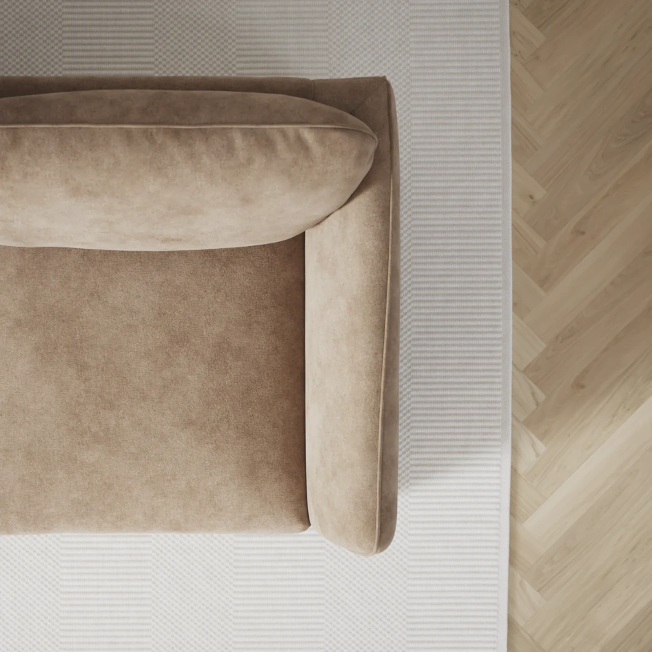 Öland - Bäddsoffa med divan vänster och schäslong höger - Beige