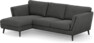 Madison Lux - 2-sits soffa med schäslong vänster - Grå