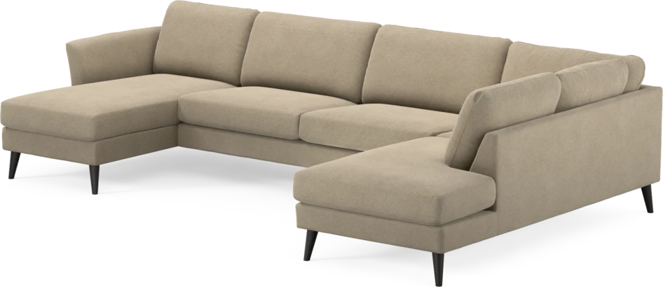 Bridge - 3-sits soffa med schäslong vänster och divan höger - Beige