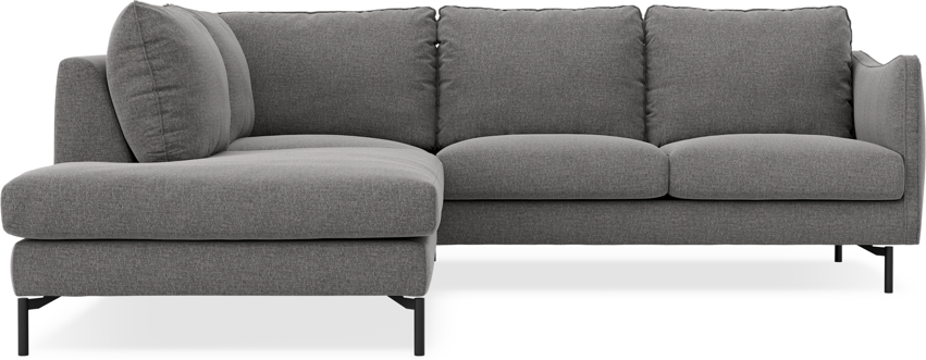 Madison - 2-sits soffa med divan vänster - Grå