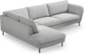 Madison - 3-sits soffa med divan vänster - Grå
