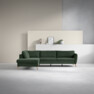 County - 2,5-sits soffa med divan vänster - Grön