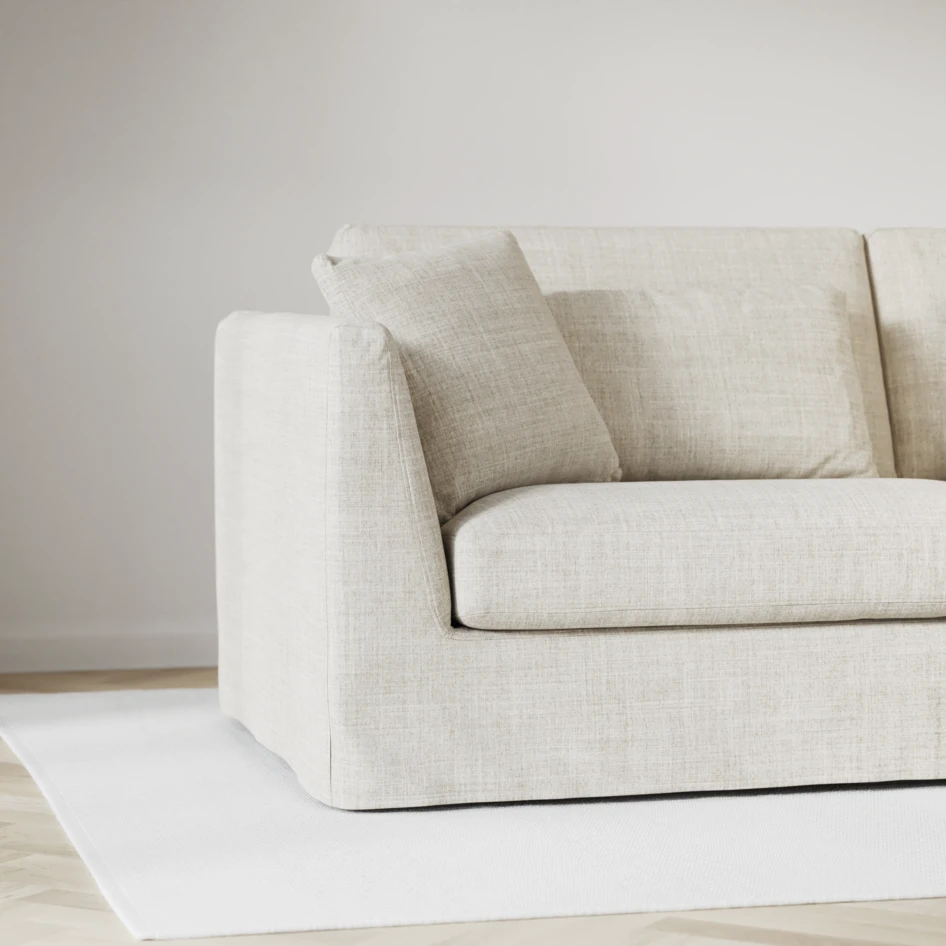 Willow - 4-sits soffa med divan höger, med kappa - Beige