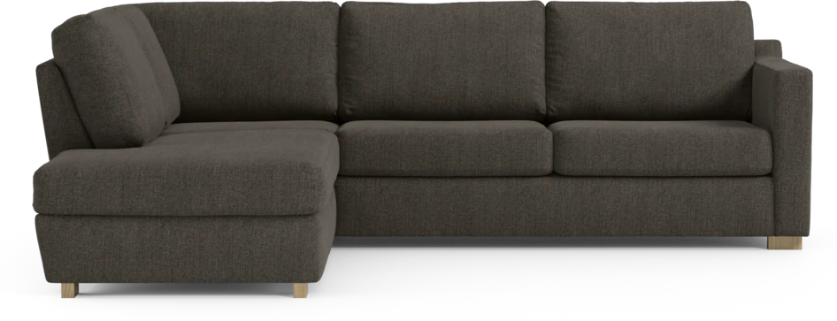 Friday - 2,5-sits soffa med divan vänster - Brun