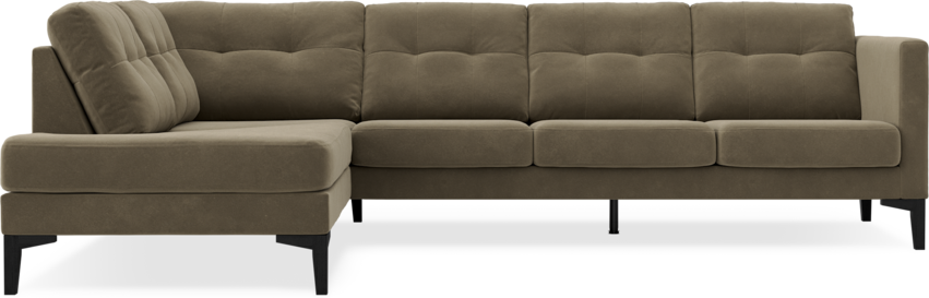 Rio - 3-sits soffa med divan vänster - Grön