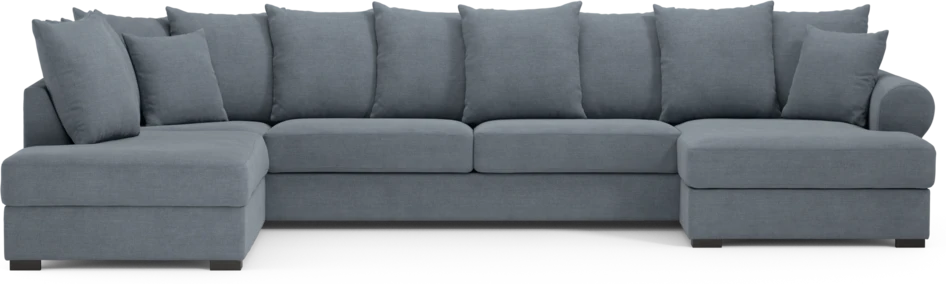 Town - 3-sits soffa med divan vänster och schäslong höger - Blå