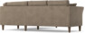 Eden - 2-sits soffa med divan - Brun