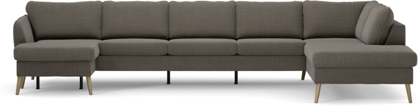 County - 4-sits soffa med schäslong vänster och divan höger - Grå