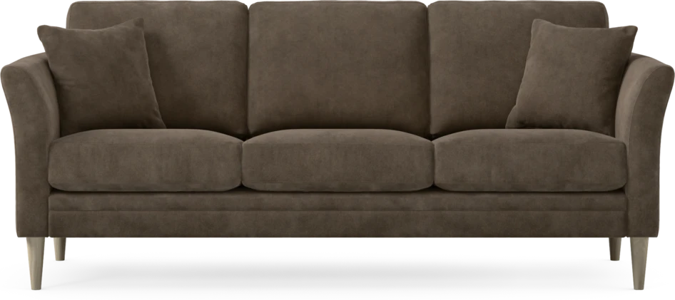 Eden - 3-sits soffa - Brun