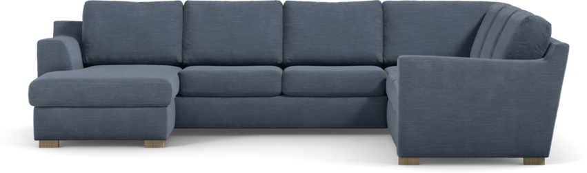 Friday - Hörnsoffa, 3+2-sits med schäslong vänster - Blå