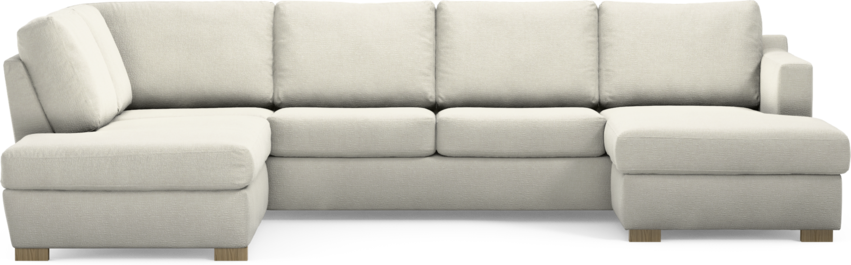 Friday - 3-sits soffa med divan vänster och schäslong höger - Vit