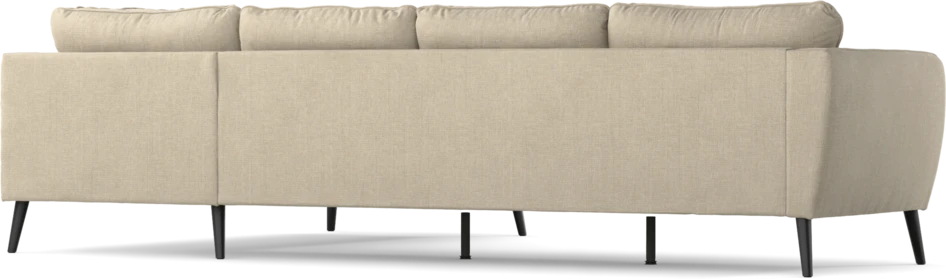 County - 3-sits soffa med divan höger - Beige