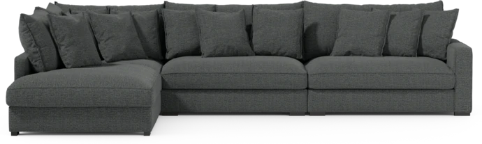 Rossi, 4-sits soffa med divan vänster