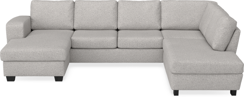 Friday - 3-sits soffa med schäslong vänster och divan höger - Vit