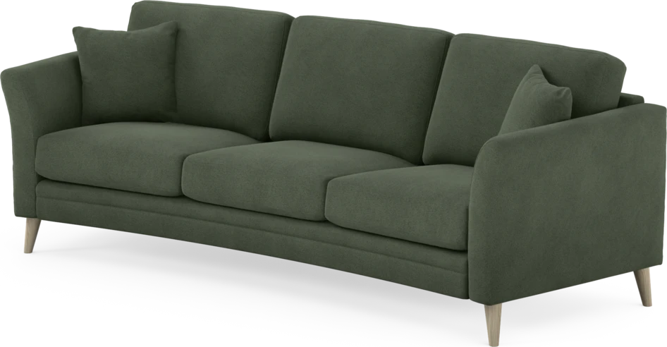 Eden - 3-sits soffa svängd - Grön