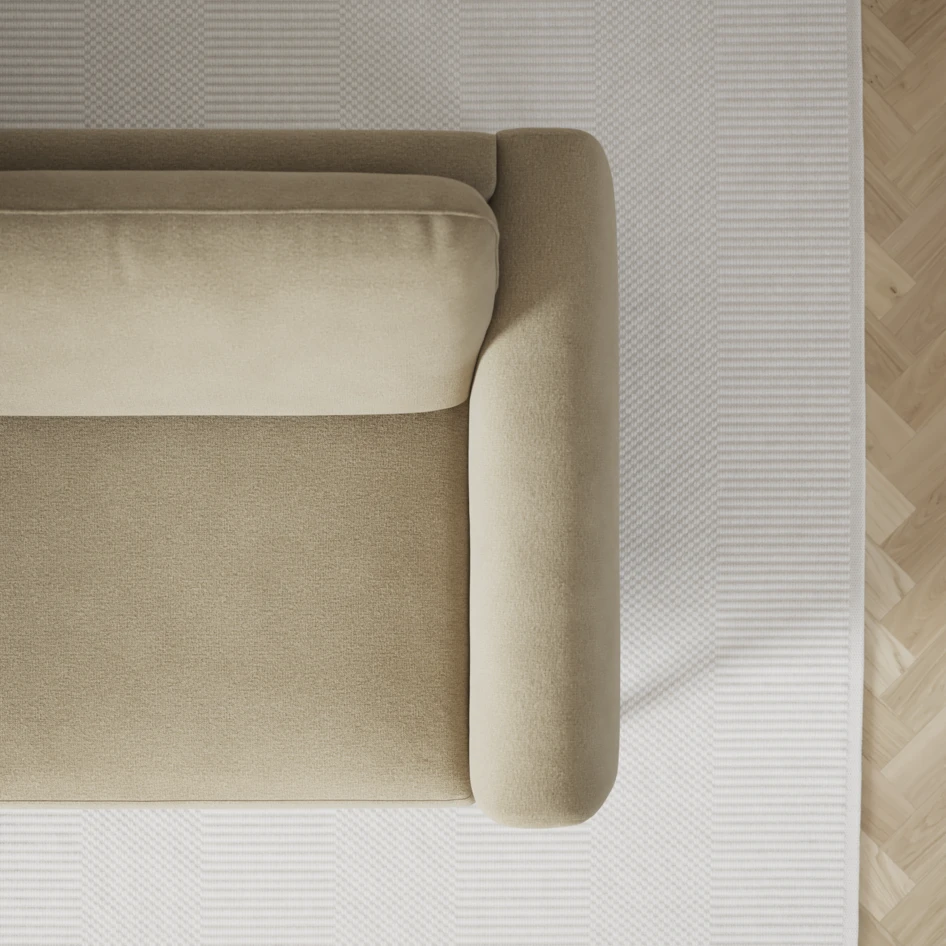 Bridge - 3-sits soffa med schäslong vänster och divan höger - Beige