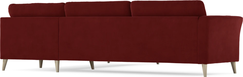 Bridge - Hörnsoffa, 3+2-sits - Röd