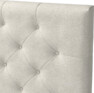 Delux Pikerad Låg - Sänggavel, 90-210 cm - Beige
