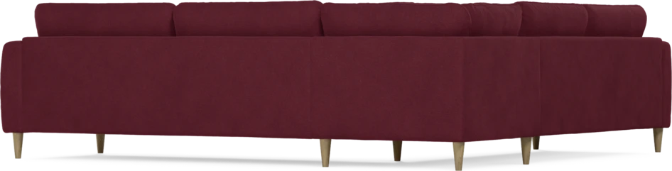 Bridge - Hörnsoffa, 2+3-sits - Röd