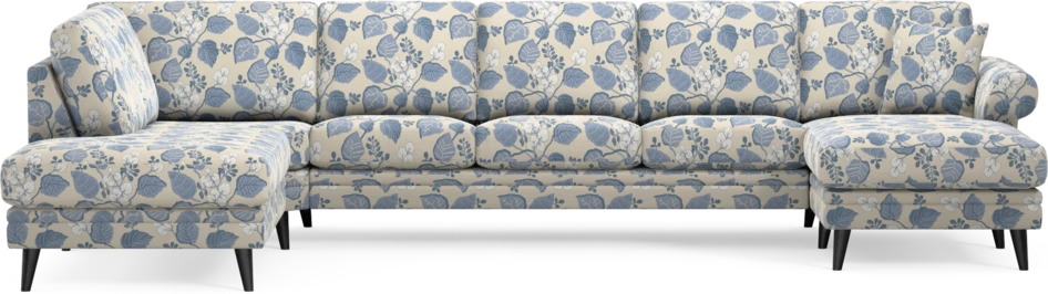 Eden - 3-sits soffa med divan vänster och schäslong höger - Flerfärgad