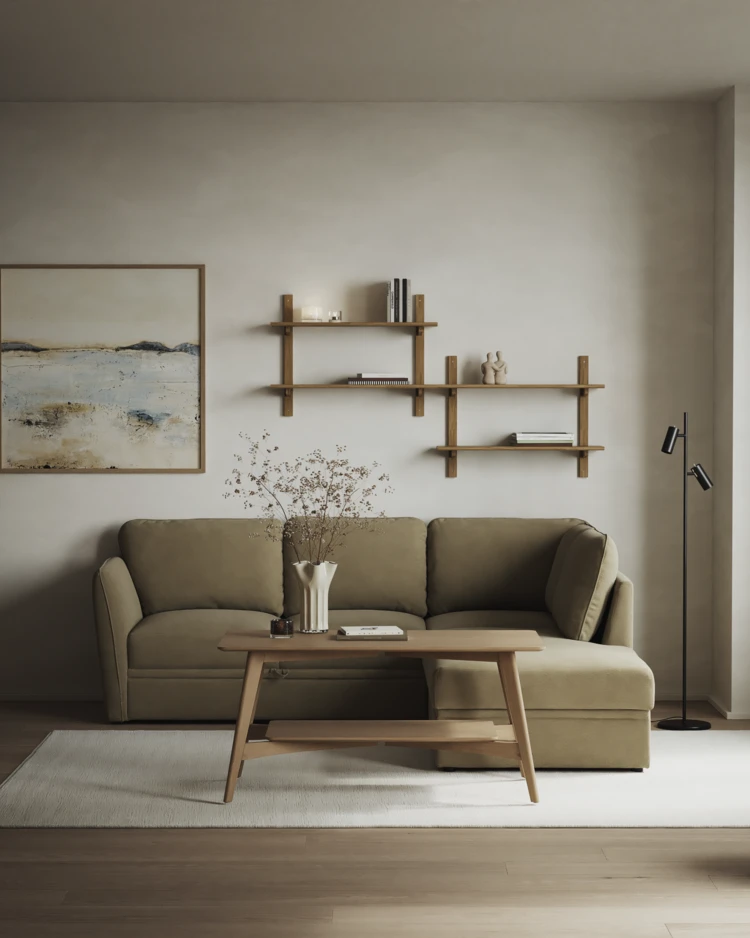 Öland - Bäddsoffa med divan höger - inspiration