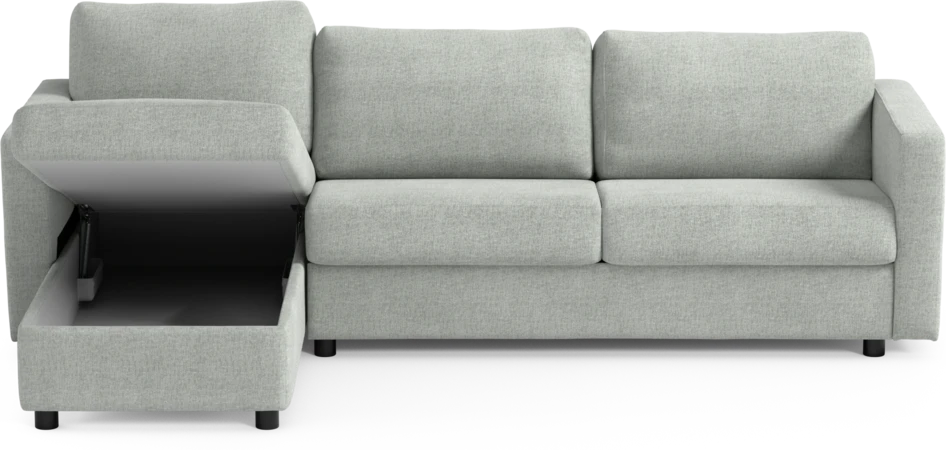 Lindö - Bäddsoffa 2,5-sits med schäslong, vändbar - Grå