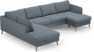 County - 3-sits soffa med divan vänster och schäslong höger - Blå