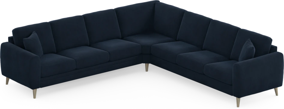 Eden - Hörnsoffa, 3+3-sits - Blå