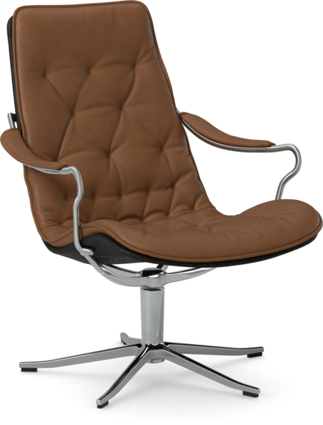 Moore - Fåtölj låg rygg - Brun