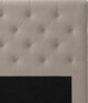 Delux Pikerad Låg - Sänggavel, 90-210 cm - Beige