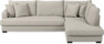 Mila - 3-sits soffa med divan höger, hel dyna - Beige